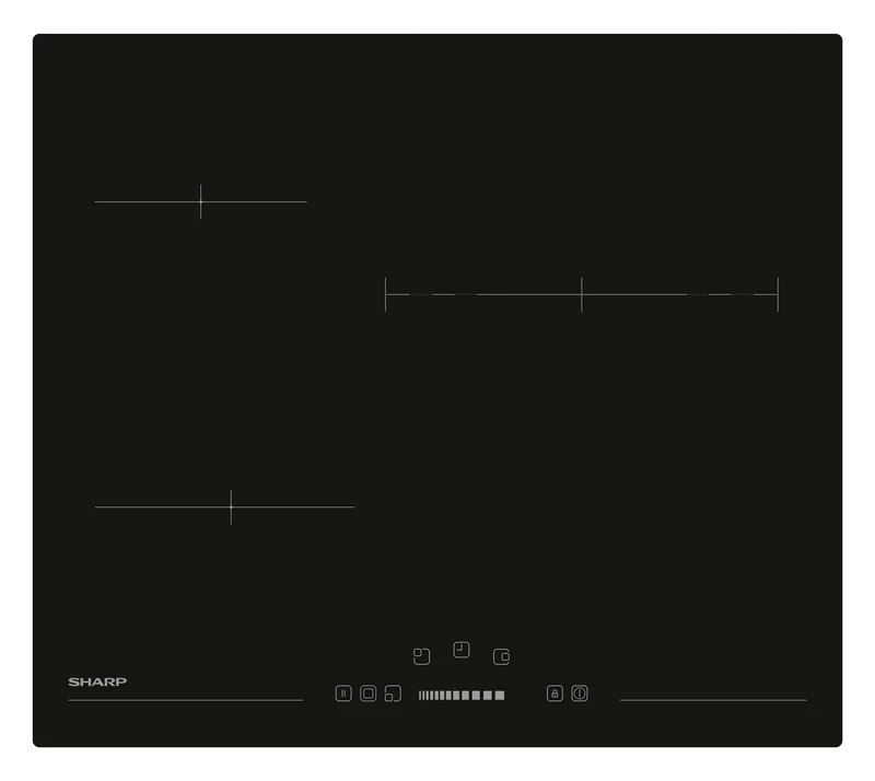 Sharp KH-6V13NS0I-EU Built-In 60cm Vitroceramic Hob, Slider Touch Control