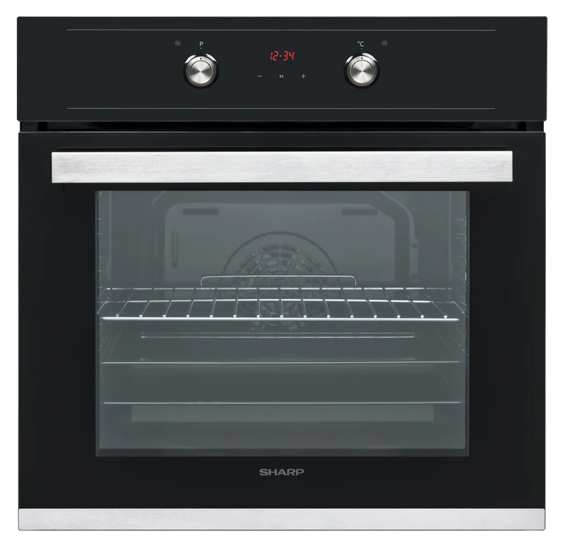 Sharp K-60D22BM1-EU Built-In 69lt. Standard Fan Assisted Oven, Black