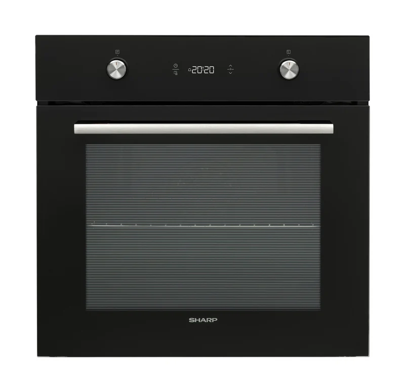 Sharp K-61P27BNM-EU Built-In 69lt. Pyrolytic Fan Assisted Oven, Black