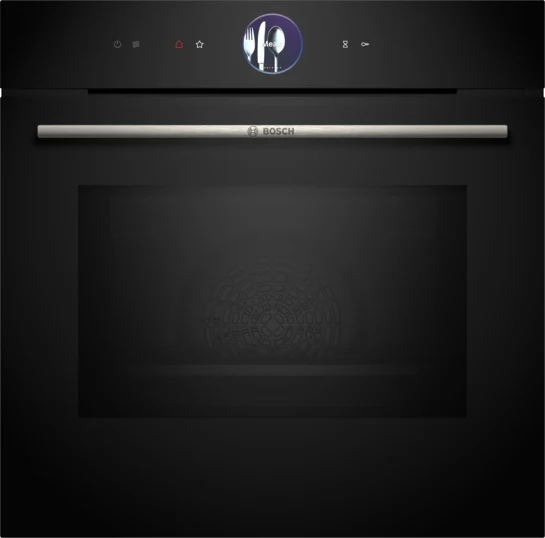 Serie 8 Einbau-Backofen mit Mikrowellenfunktion 60 x 60 cm Schwarz HMG7361B1