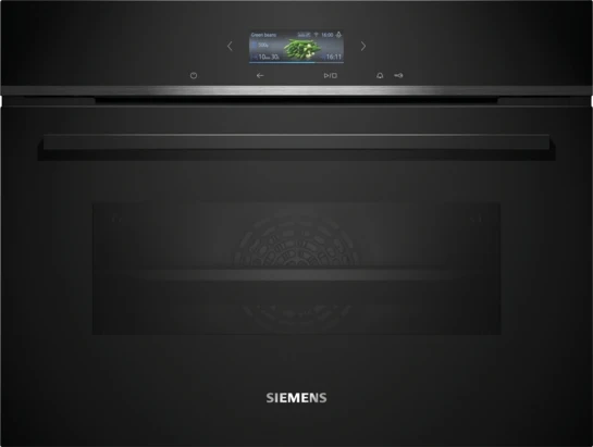 iQ700 Einbau-Kompaktbackofen 60 x 45 cm Schwarz, Edelstahl CB734G1B1