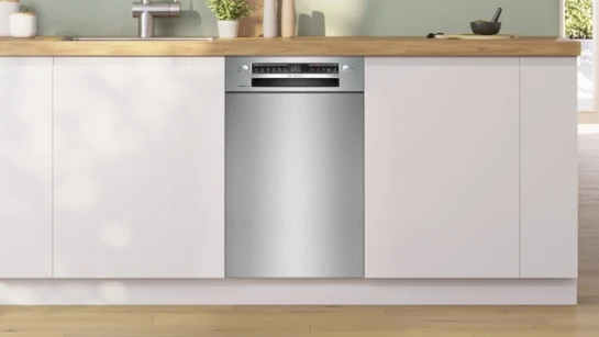 Serie 4 Unterbau-Geschirrspüler 45 cm Gebürsteter Stahl SPU4HMS10E