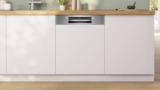 Serie 2 Teilintegrierter Geschirrspüler 60 cm Gebürsteter Stahl SMI2HTS08E