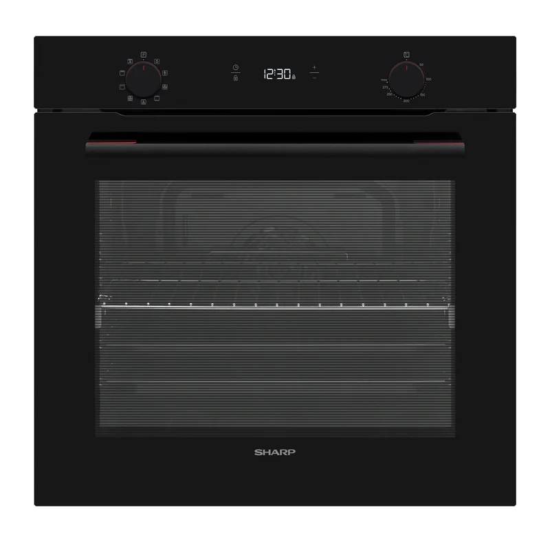 Sharp KA-70P19BNM-EU Built-In 78lt. Standard Multifunction Oven, Black