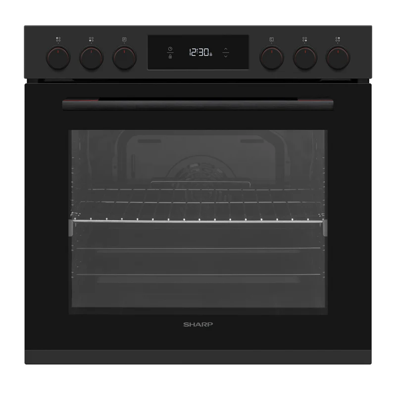 Sharp K-72P19BNH-EU Built-In 78lt. Polyvalent Multifunction Oven, Matte Black
