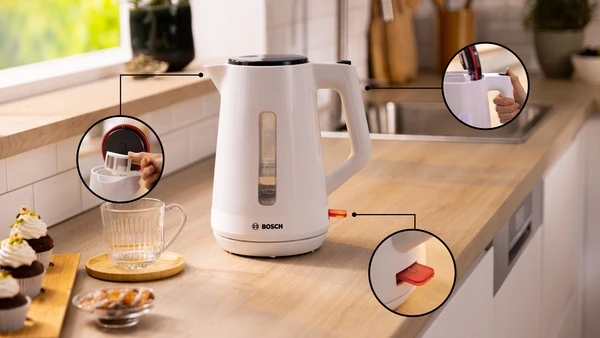 Bosch Wasserkocher MyMoment 1,7l weiß, TWK1M121
