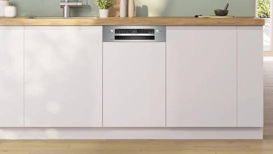 Serie 2 Teilintegrierter Geschirrspüler 45 cm Gebürsteter Stahl SPI2HKS42E