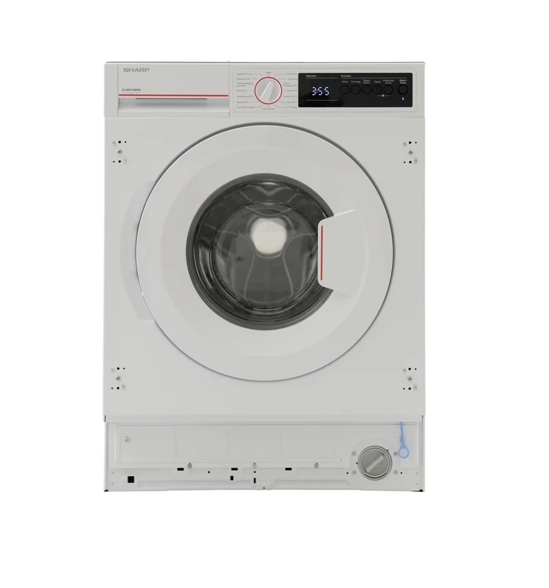 SHARP ES-NIB714BWNA-FR Integrated Washing Machine 7 kg 1400 RPM A Class with Steam Technology