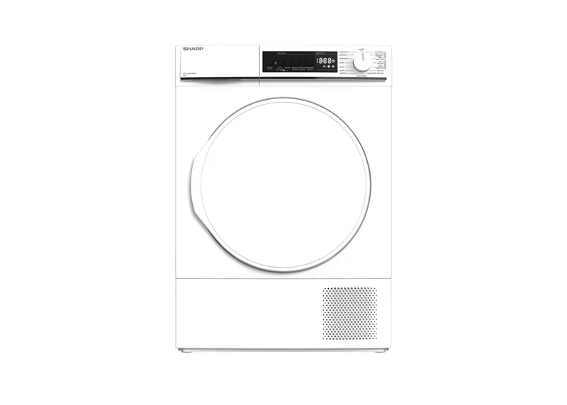 SHARP KD-NCB7S7PW91-FR Freestanding Tumble Dryer 7 kg B Class with Condenser Technology