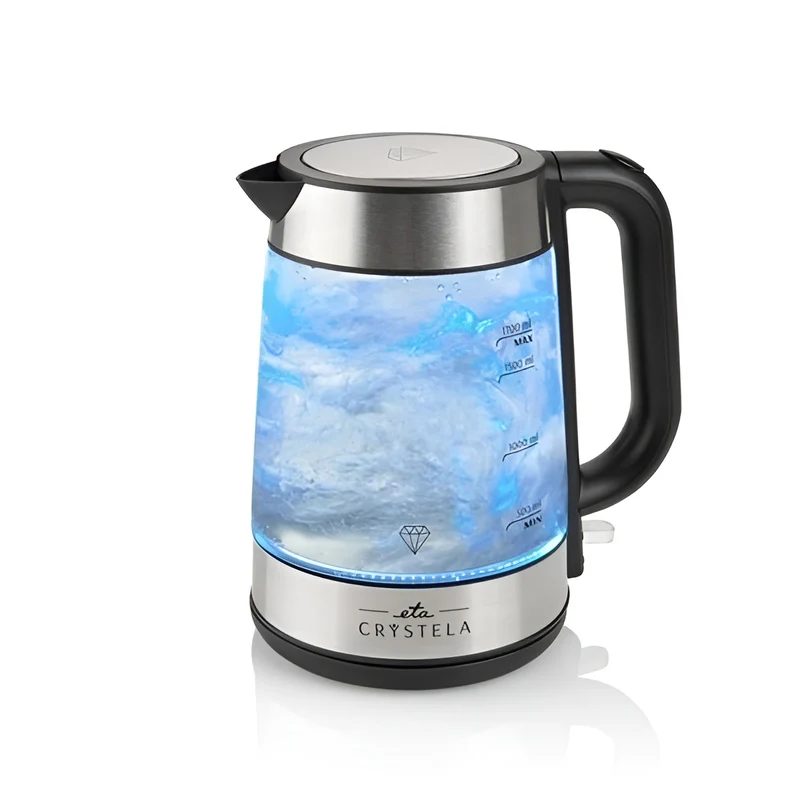 Elektrischer Wasserkocher ETA Crystela 6153 90000 (ETA615390000) rostfreier stahl/glas