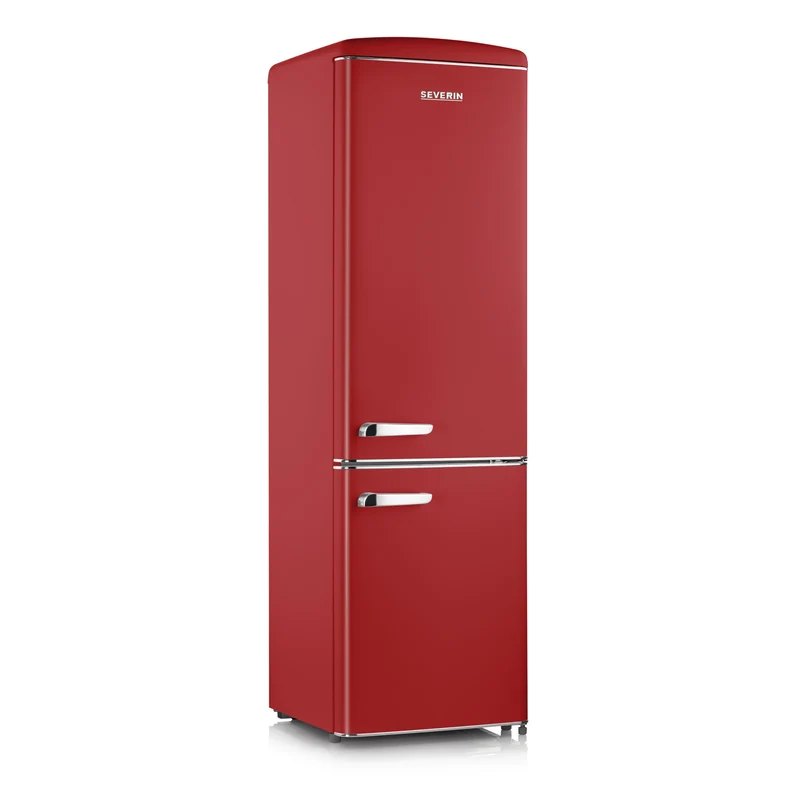 Severin Kühl- / Gefrierkombination Retro RKG8917, rot, 244 Liter