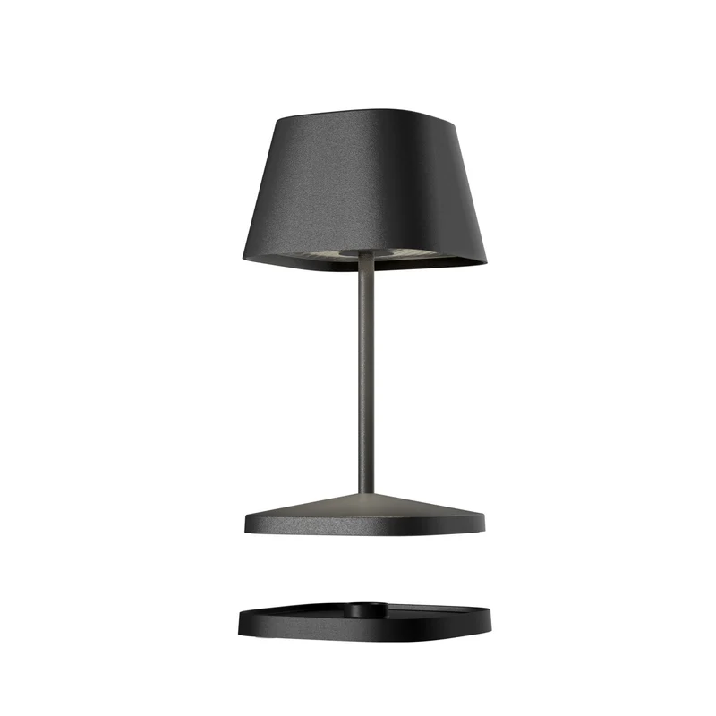 VilleroyBoch Tischleuchte NEAPEL RC, Akku Indoor und Outdoor, dimmbar, fernbedienbar, 2 Lichtfarben, inklusive Ladestation