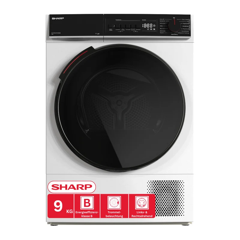 Sharp Wäschetrockner 9kg KD-WNHB9S9GWB
