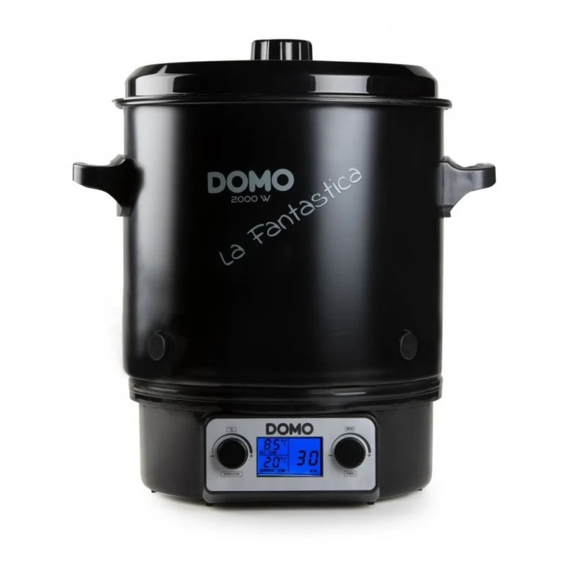 Domo Einkochautomat DO42327PC, schwarz, 27 Liter, Thermostat