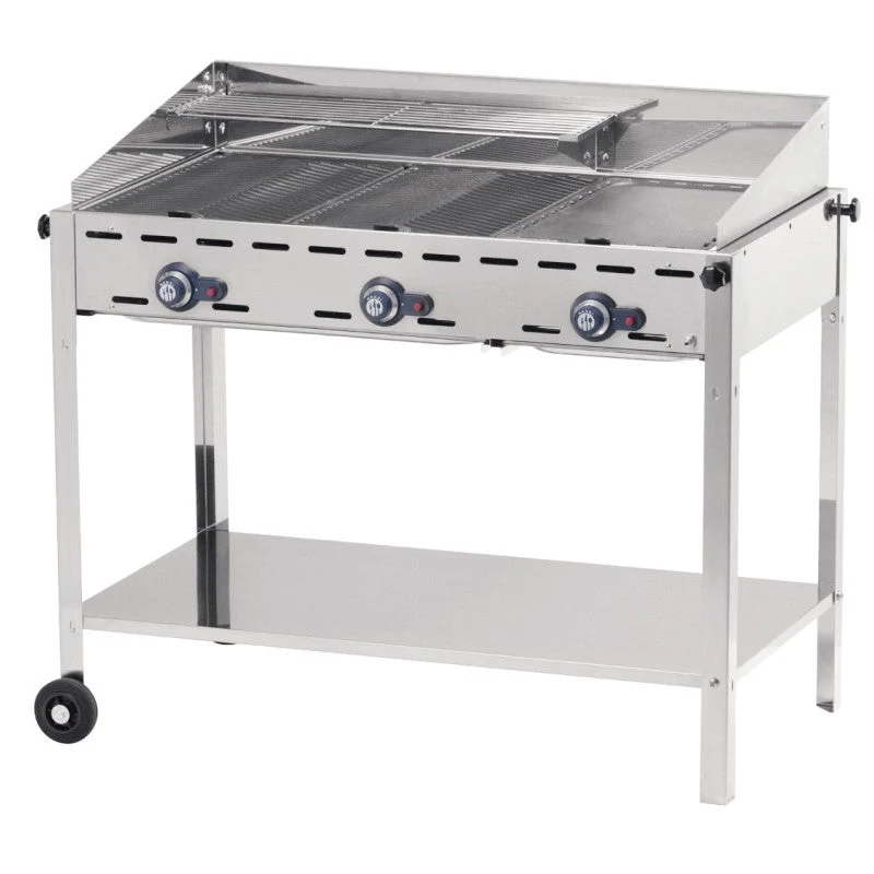 HENDI Gastro-Grill Gas Green Fire 3 Brenner