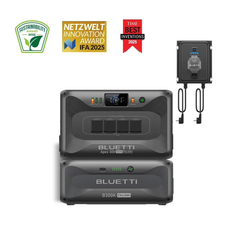 Transfer Hub + Apex 300 + B300K | 3.840 W | 5.529,6 Wh | 800W Grid-tied Ouput (Nur Für Deutschland)