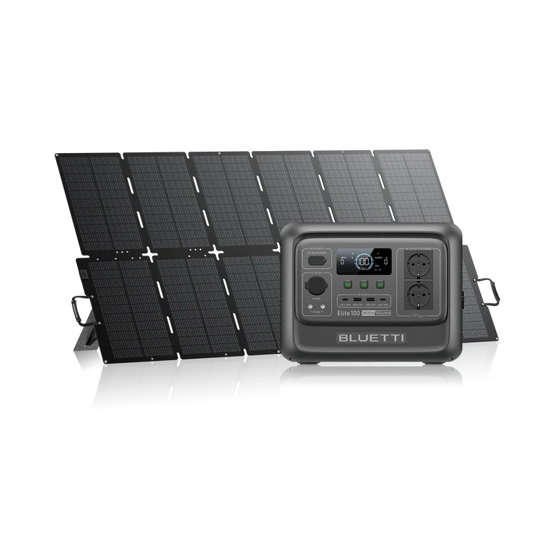 BLUETTI Elite 100 V2+500 W Solar | 1.800 W | 1.024 Wh | 500 W Solar Kit (Nur Für Deutschland)