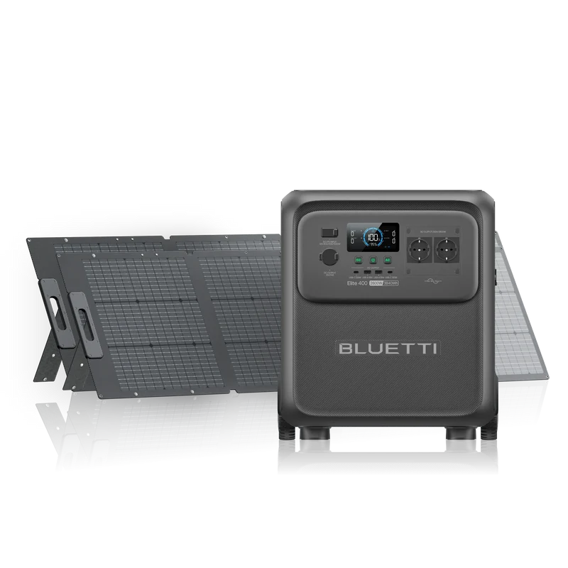 BLUETTI Elite 400+2*200W | 2.600W 3.840Wh 400W Solar Kit (Nur Für Deutschland)