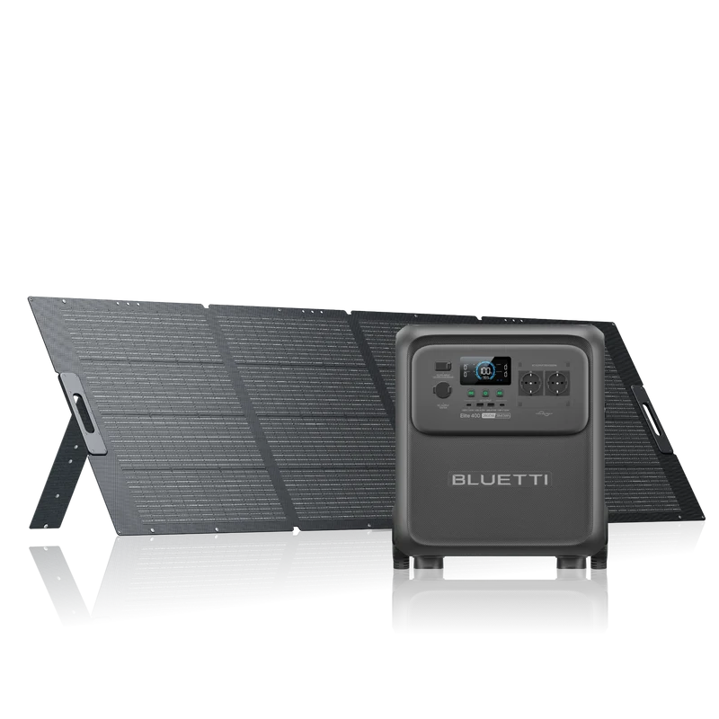 BLUETTI Elite 400+350W | 2.600W 3.840Wh 350W Solar Kit (Nur Für Deutschland)