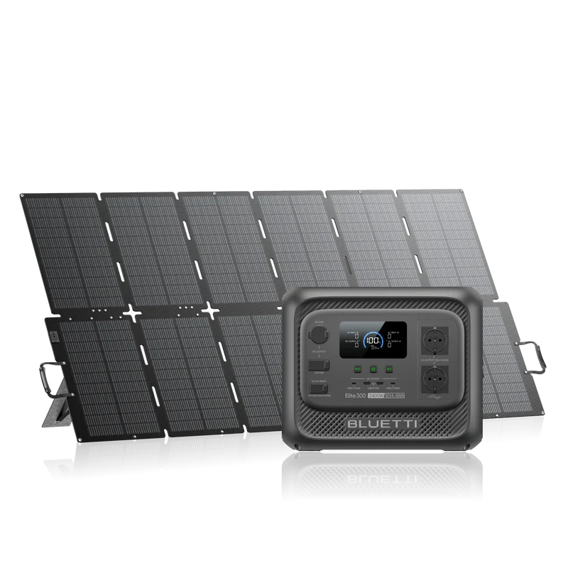 BLUETTI Elite 300+500W | 2.400W 3.014,4Wh 500 W Solar Kit (Nur Für Deutschland)