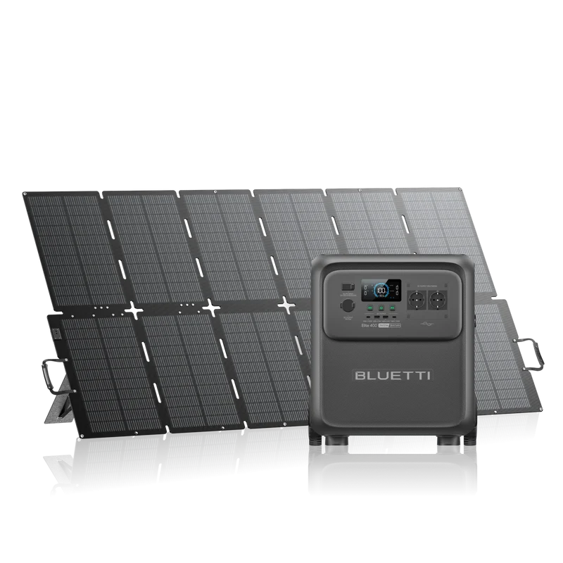 BLUETTI Elite 400+500W | 2.600W 3.840Wh 500W Solar Kit (Nur Für Deutschland)