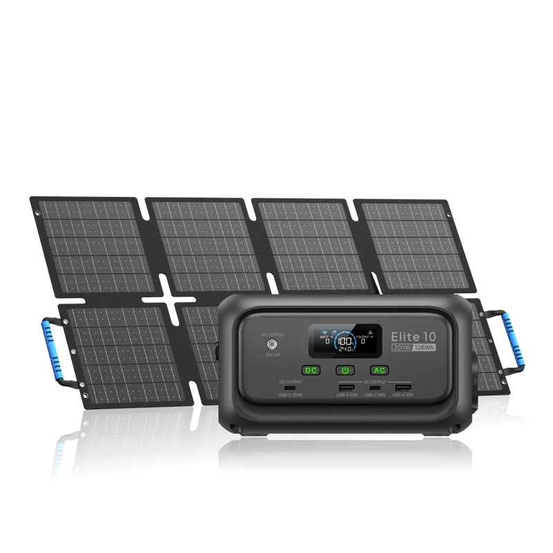 BLUETTI Elite 10+60 W | 200 W 128 Wh 60 W Solar Kit (Nur Für Deutschland)