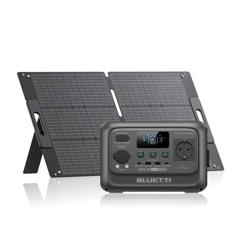 BLUETTI Elite 30 V2+100 W|600 W 288 Wh 100 W Solar Kit (Nur Für Deutschland)