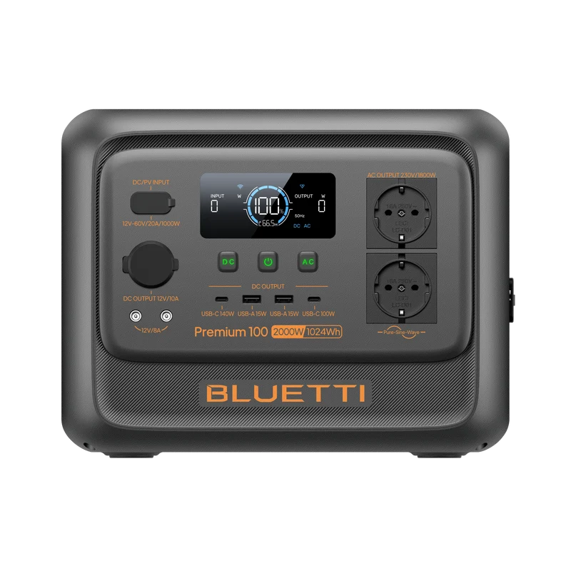 BLUETTI Premium 100 V2 Tragbare Powerstation | 2.000W 1.024Wh