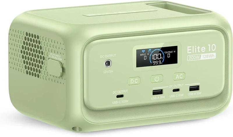 BLUETTI Elite 10 Grüne Mini Powerstation | 200 W 128 Wh (Amazon)