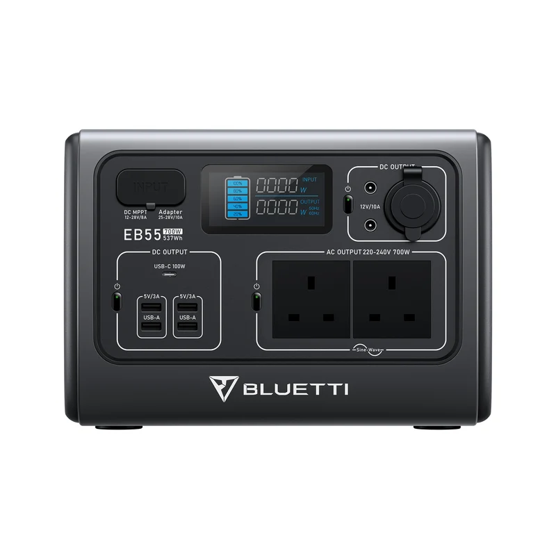 BLUETTI EB55 Tragbare Powerstation | UK-Stecker (Nur für Deutschland)